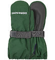 Didriksons Mittens w. Fleece - Biggles Zip - Pine Green w. Zippe