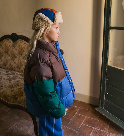 Tiny Cottons Steppjacke - Farbblock - Dunkelblau