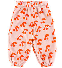 Tiny Cottons Fleece trousers - Cherries - Wild Rose