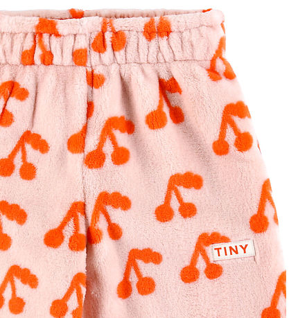 Tiny Cottons Fleece trousers - Cherries - Wild Rose