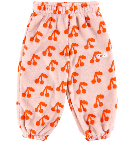 Tiny Cottons Fleece trousers - Cherries - Wild Rose