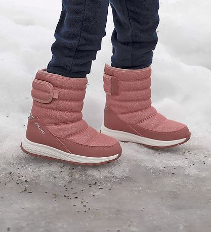 Viking Snowboots - Uitrusting Glitter Warm WP Pull-on - Roze