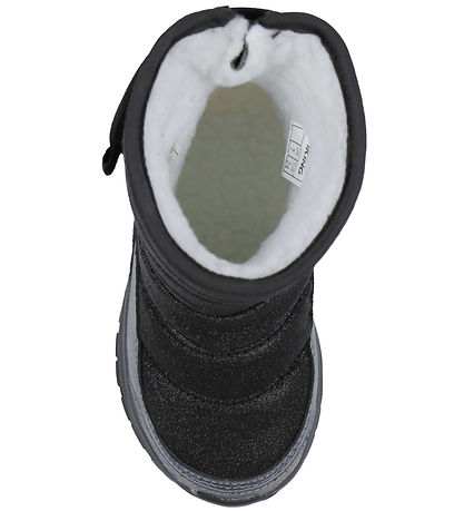 Viking Snowboots - Equip Glitter Warm WP Pull-on - Zwart