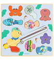 Djeco Magnetic toys - Puzz & Fish Bariolo - 9 Bricks