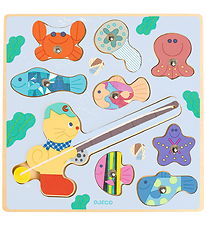 Djeco Magnetic toys - Puzz & Fish Bariolo - 9 Bricks