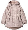 Wheat Winter Coat - Petra - Rose Dust Flowers