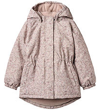 Wheat Winter Coat - Petra - Rose Dust Flowers
