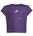 adidas Performance T-Shirt - JG - Aurplu/White