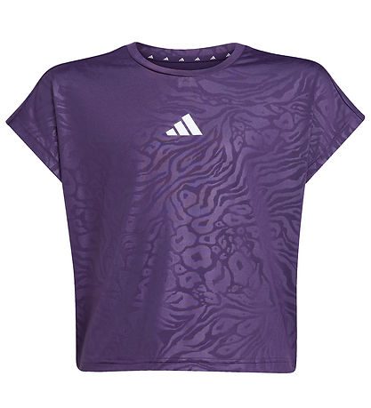 adidas Performance T-shirt - Cropped - Aurora Purple/White