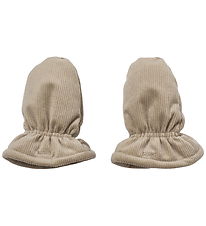 Wheat Mittens w. Fleece - Corduroy - Muffu - Grey Stone