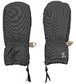 Wheat Mittens w. Fleece - Black Sea w. Zipper