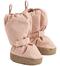 Wheat Outdoor Footies w. Fleece - Rose Powder