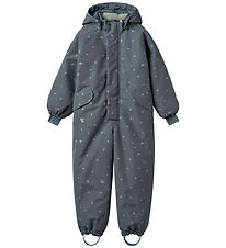 Wheat Snowsuit - Miko - Grey Blue Letters