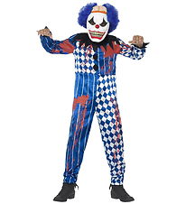 Smiffys Costume - Deluxe Sinister Clown - Blue