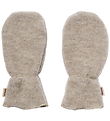 Wheat Mittens - Wool fleece - Jay - Khaki Melange