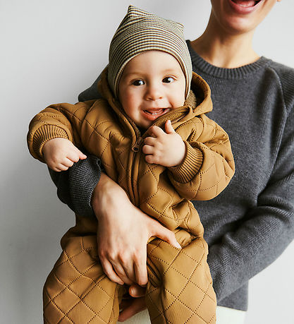 Wheat Beanies - Wool - 2-Pack - Emo - Wood Stripe