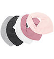 Pippi Teething Bib - Pointy - 5-Pack - Mauve Orchid