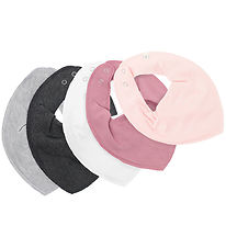 Pippi Teething Bib - Pointy - 5-Pack - Mauve Orchid