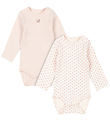 Fanga Fontana Bodysuits l/s - Modal - Bello - 2-Pack - Blush Mix