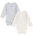 Fanga Fontana Bodysuits l/s - Modal - Bello - 2-Pack - Blue Mix