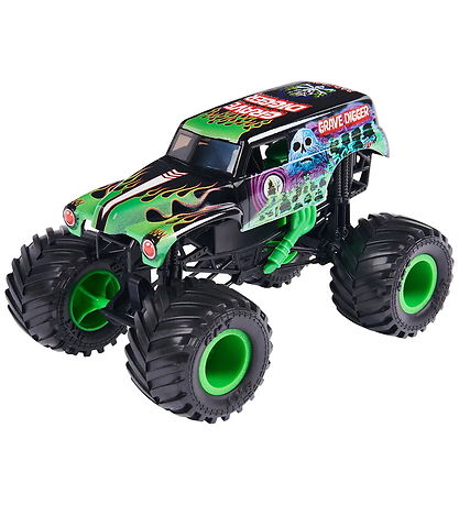 Monster Jam Safnari Truck - 1:24 - Grafargrafari - Svart/Grænt