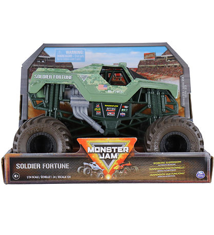 Monster Jam Safnari Truck - 1:24 - Soldier Fortune - Grænt