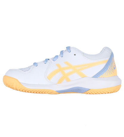 Asics Skor - Gel-Dedicate 8 Padel GS - Vit/Orange Glow