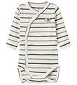 Name It Wrap Bodysuit l/s - Rib - NbnOfant - Cloud Dancer