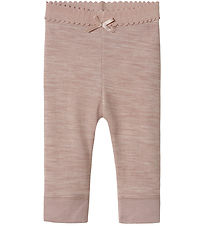Name It Leggings - Wool/Viscose - NbfWyla - Shadow Gray