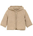 Huttelihut Fleece jacket - Wool fleece - Camel Melange w. Ears