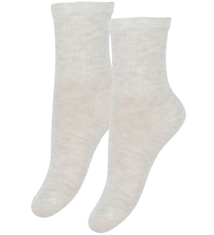 Minymo Socks - 2-Pack - Nos - Silver Birch Melange