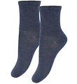 Minymo Socks - 2-Pack - Nose - Blue Nights Melange
