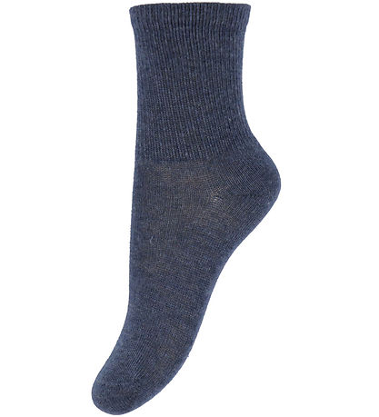 Minymo Socks - 2-Pack - Nose - Blue Nights Melange