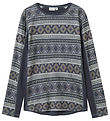 Name It Blússa - Ull - NkmWillto - Ombre Blue/ÍSLAND