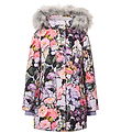 Molo Winter Coat - Peace - Flower Art w. Faux Fur