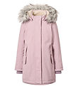 Molo Winter Coat - Peace - Blue Pink w. Faux Fur