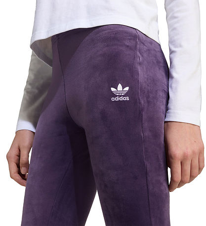 adidas Originals Velourbyxor - Aurora Plum/Vit