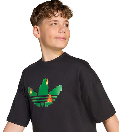 adidas Originals T-shirt - Svart m. Minecraft