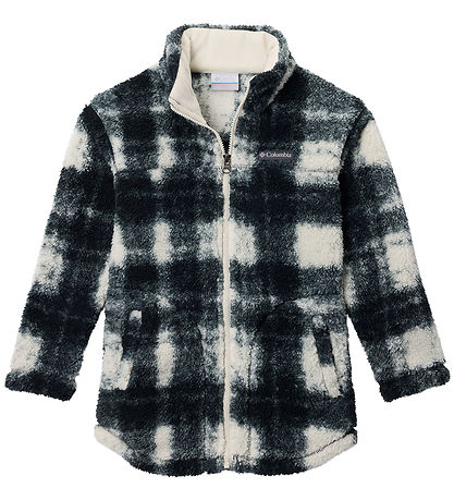 Columbia Fleece Jacket - Teddy - West Bend - Black/White w. Chec