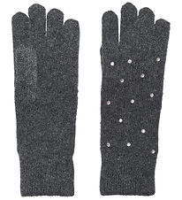 Kids Only Gloves - Knitted - KogChyna - Dark Grey Melange/Rhines