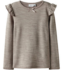 Name It Blouse - Wool/Viscose - NmfWyla - Satellite