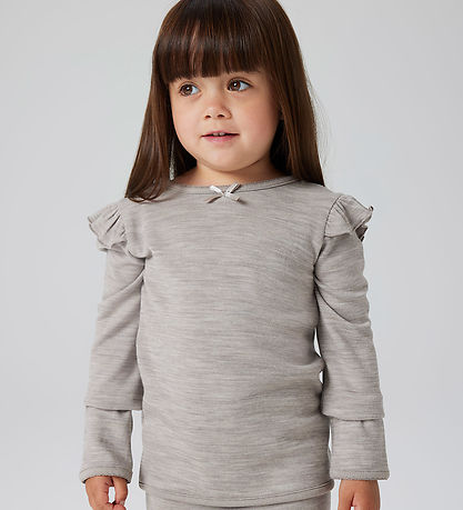 Name It Blouse - Wool/Viscose - NmfWyla - Satellite
