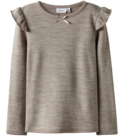 Name It Blouse - Wool/Viscose - NmfWyla - Satellite