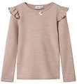 Name It Blouse - Wool/Viscose - NmfWyla - Shadow Gray