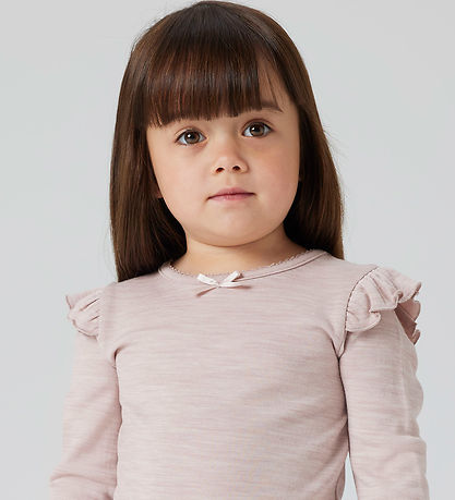 Name It Blouse - Wool/Viscose - NmfWyla - Shadow Gray