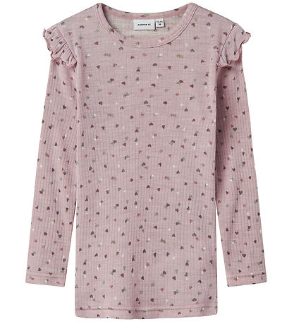Name It Blouse - Wool - Rib - NmfWomi - Shadow Gray/Dutch