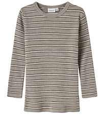 Name It Blouse - Wool - Rib - NmmWomi - Satellite/Stripes
