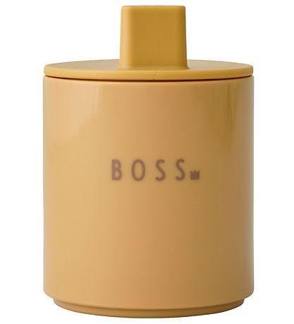 Design Letters Spout Lid - Tritan - Mustard