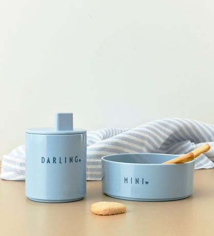 Design Letters Spout Lid - Tritan - Light Blue