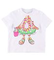 Stella McCartney Kids 티셔츠 - 흰색 포함 플라밍고